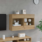 vidaXL TV-Wandschrank Artisan-Eiche 98,5 x 30 x 60,5 cm Holzwerkstoff
