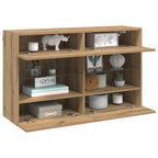 vidaXL TV-Wandschrank Artisan-Eiche 98,5 x 30 x 60,5 cm Holzwerkstoff