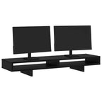 vidaXL Monitor Halterung Schwarz 100 x 27 x 15 cm Holzwerkstoff