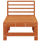 vidaXL Garten Mittelssofa Massives Kiefernholz Wachsboden Kiefer