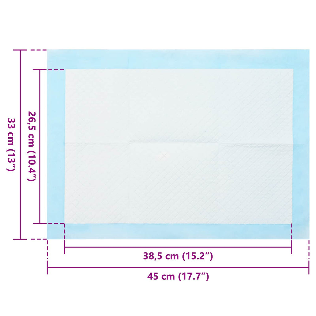 vidaXL Vliesstoff Haustier Trainingspad 50 pcs 45 x 33 cm Vliesstoff