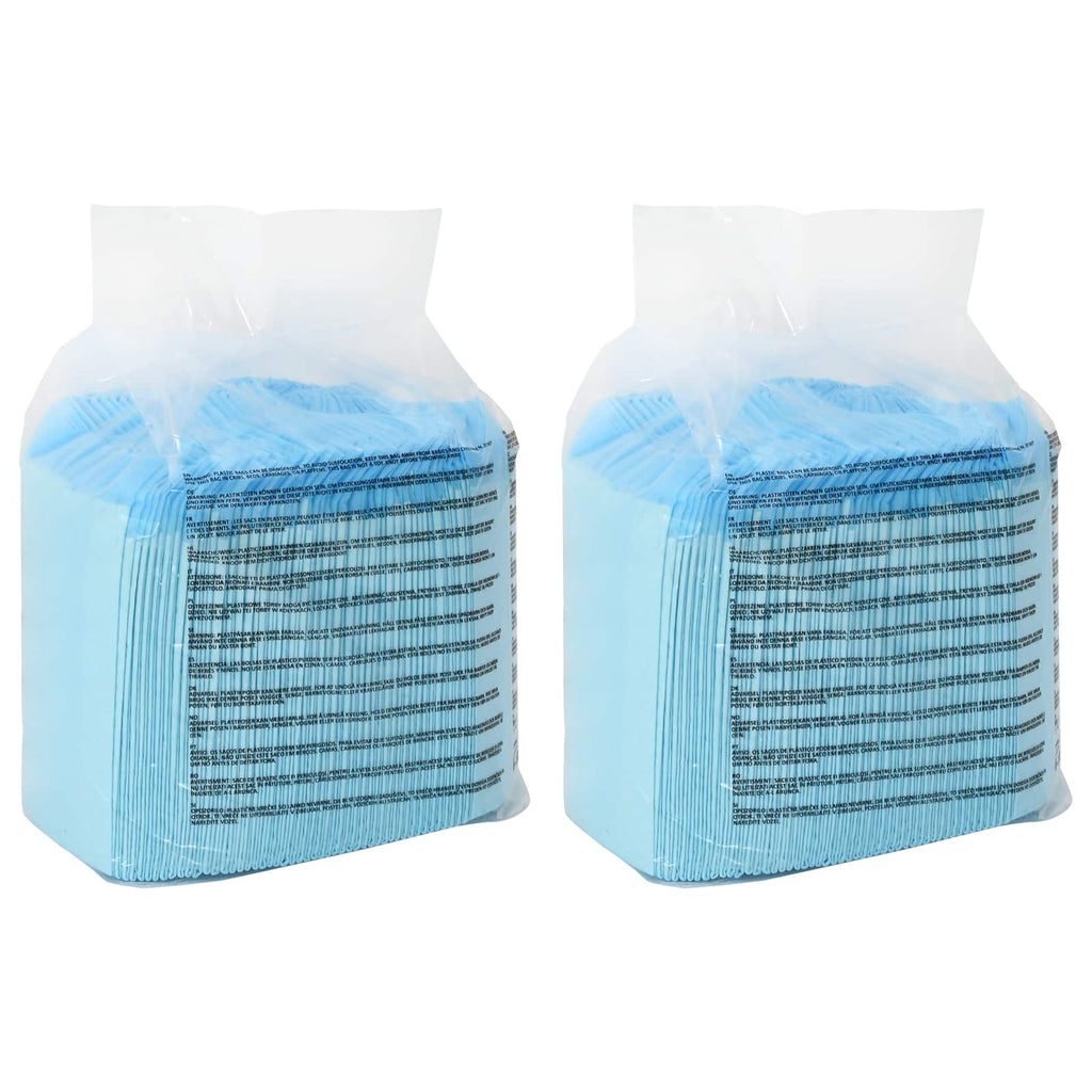 vidaXL Vliesstoff Haustier Trainingspad 100 pcs Blau und Weiß