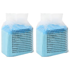 vidaXL Vliesstoff Haustier Trainingspad 100 pcs Blau und Weiß
