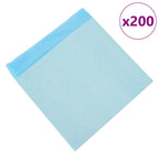 vidaXL Vliesstoff Haustier Trainingspad 200 pcs Blau und Weiß