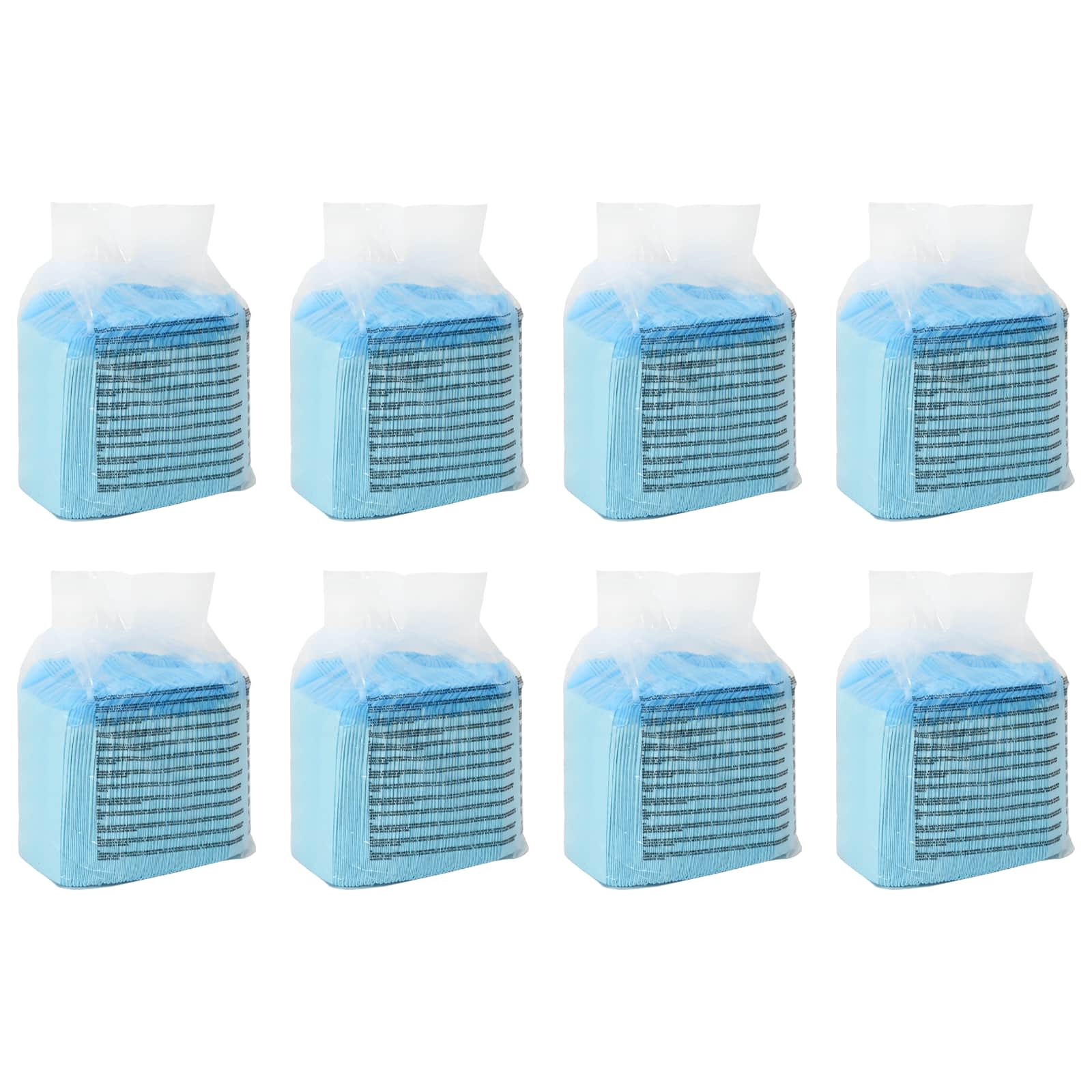 vidaXL Vliesstoff Haustier Trainingspad 400 pcs Blau und Weiß