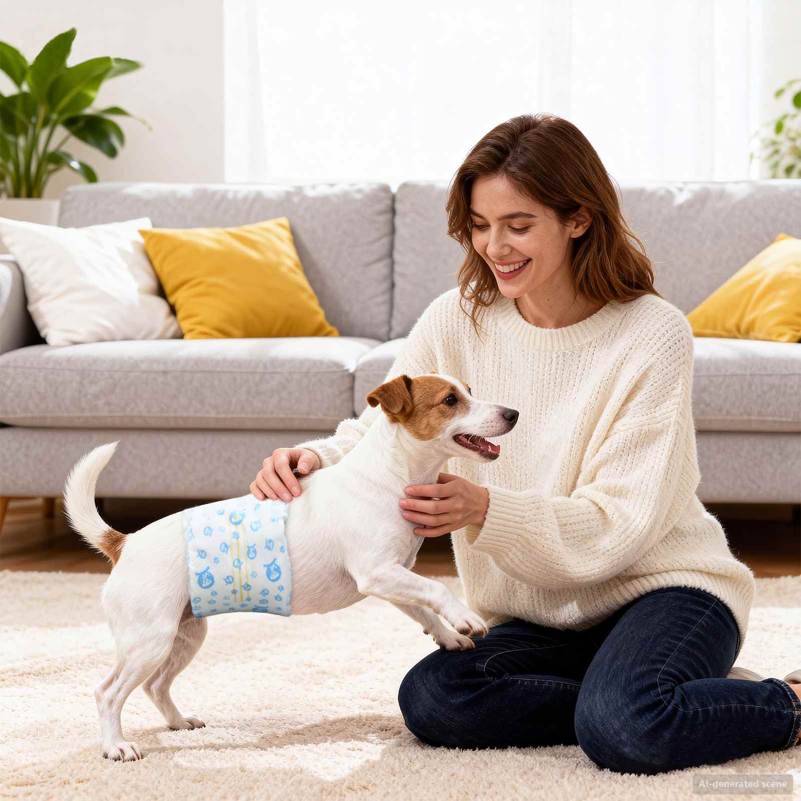 vidaXL Einweg-Hundewindel für Rüden 30 pcs Weiß XS