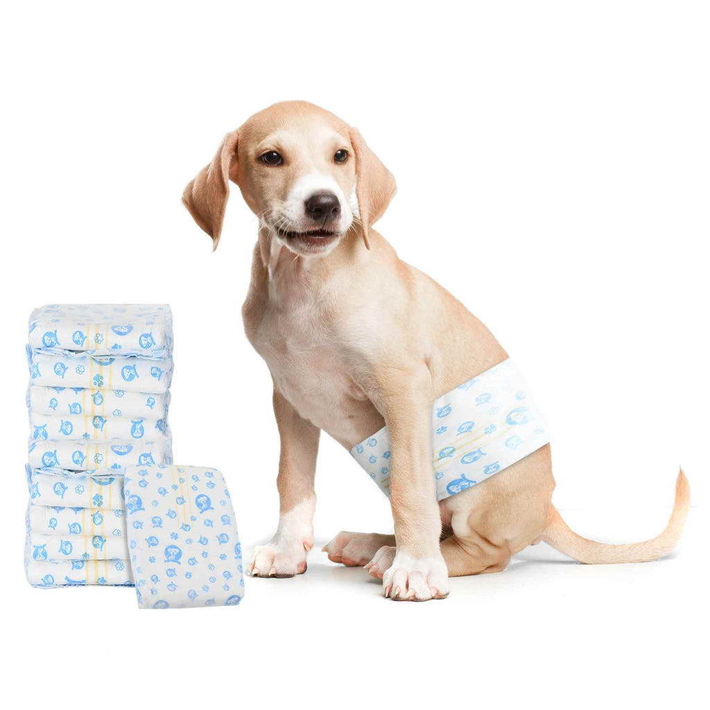 vidaXL Einweg-Hundewindel für Rüden 50 pcs Weiß S