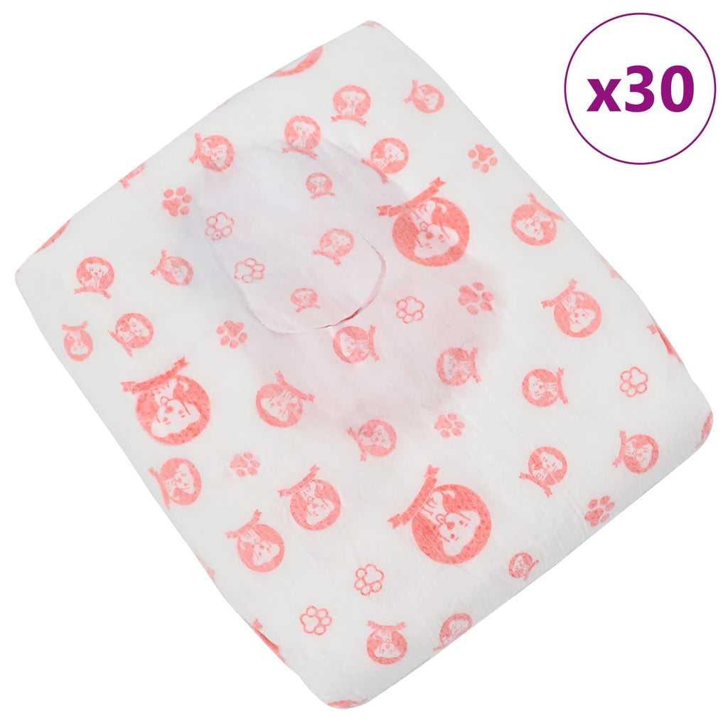 vidaXL Wegwerf-Hundewindel für Hündinnen 30 pcs Weiß XS