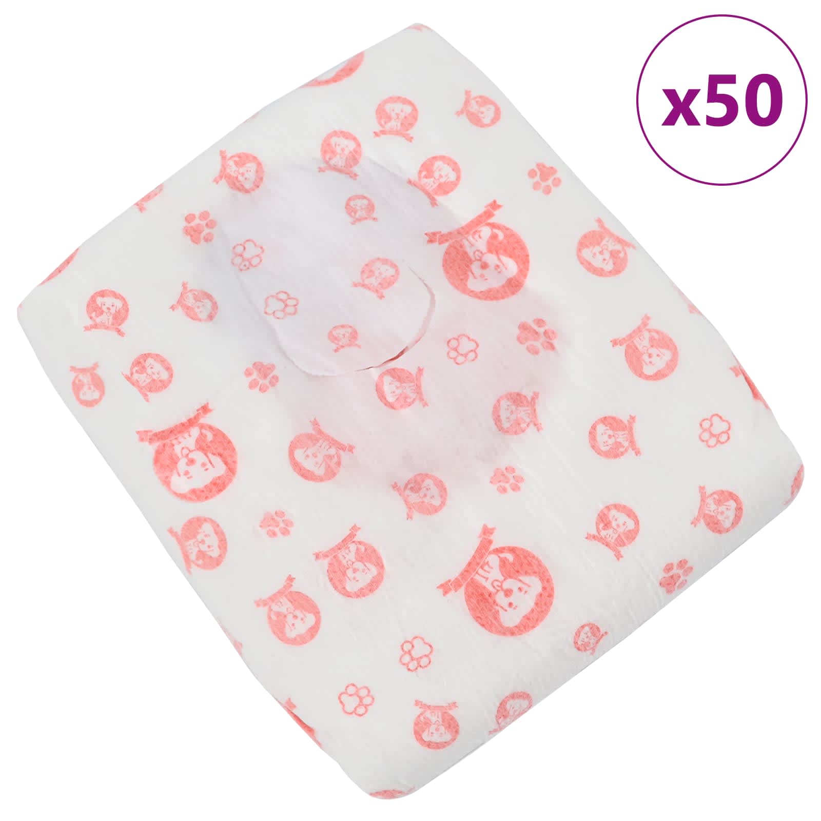 vidaXL Wegwerf-Hundewindel für Hündinnen 50 pcs Weiß XS