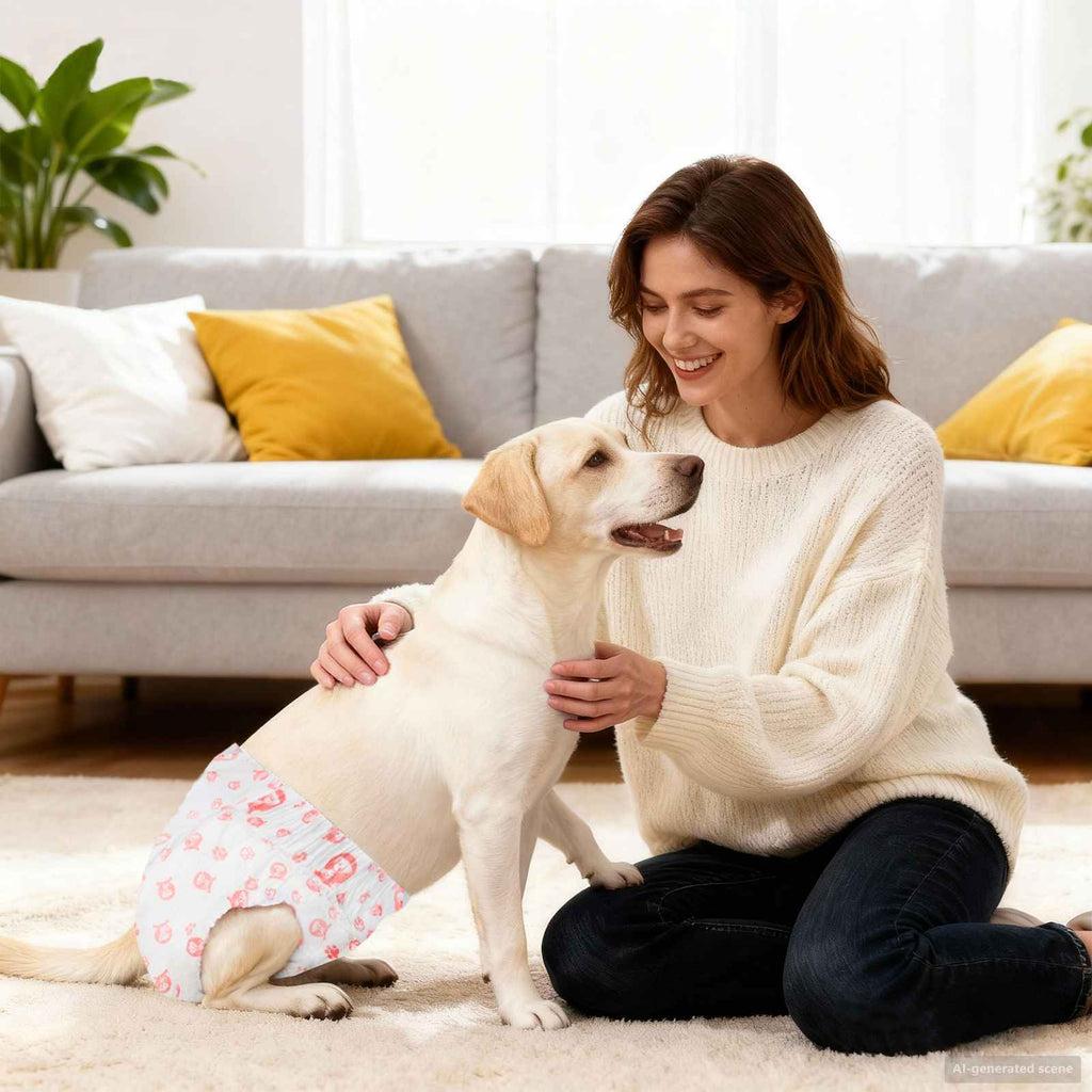vidaXL Wegwerf-Hundewindel für Hündinnen 30 pcs Weiß L