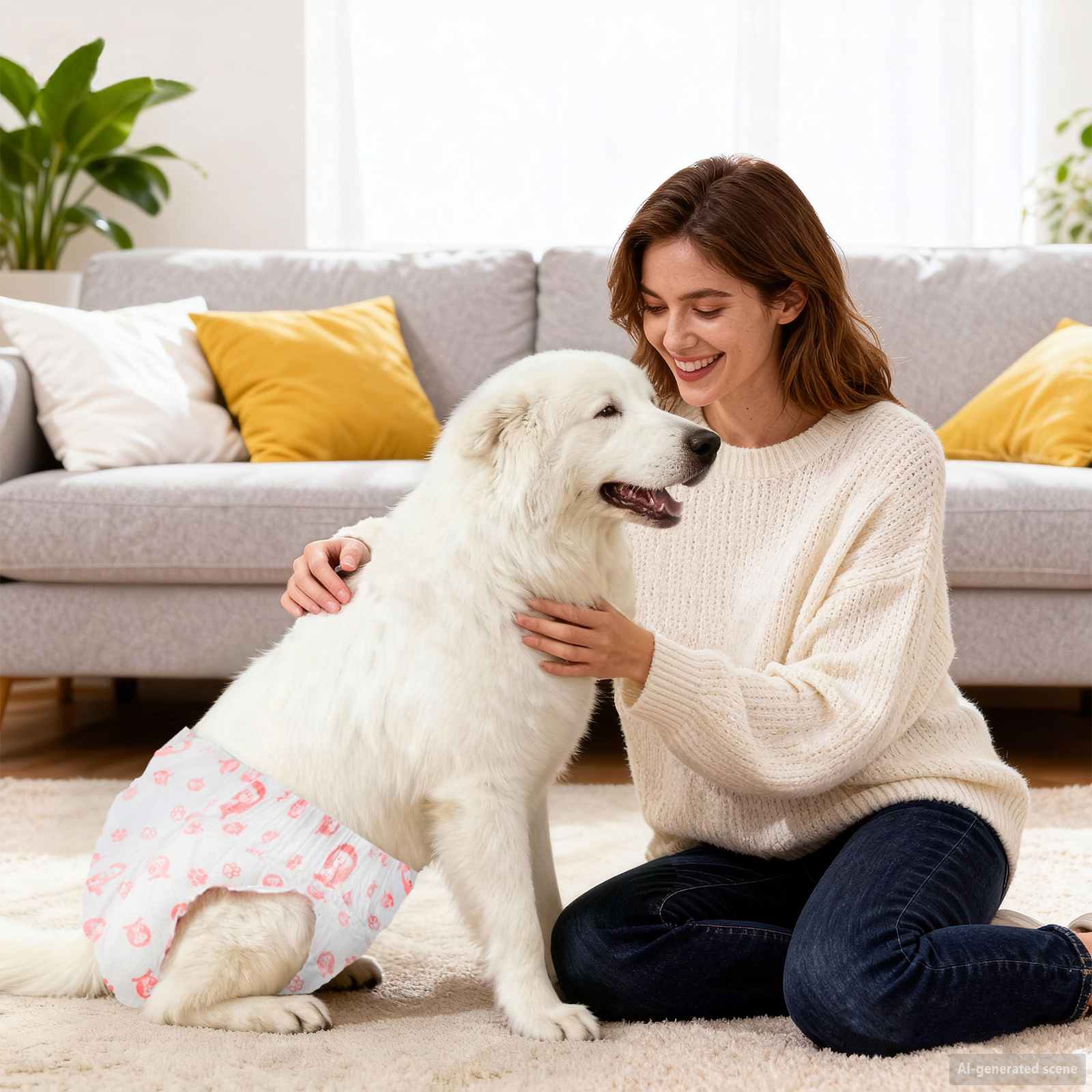 vidaXL Wegwerf-Hundewindel für Hündinnen 30 pcs Weiß XL