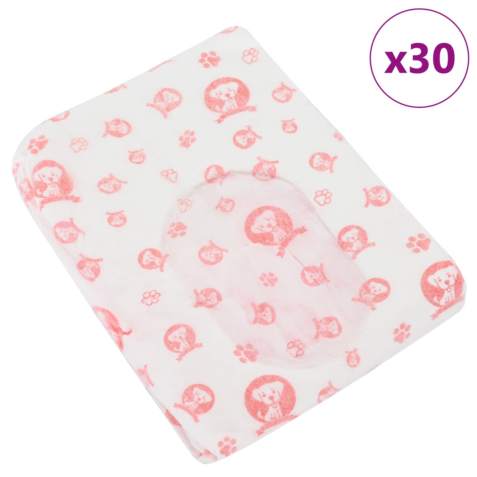 vidaXL Wegwerf-Hundewindel für Hündinnen 30 pcs Weiß XL