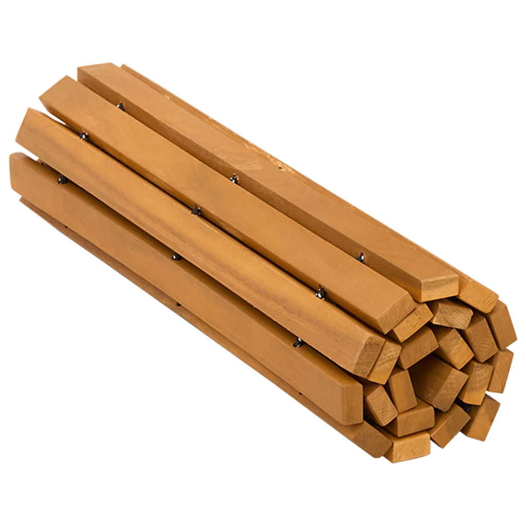 vidaXL Badematte Braun 60 x 40 cm Massives Akazienholz