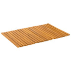 vidaXL Badematte Braun 60 x 40 cm Massives Akazienholz