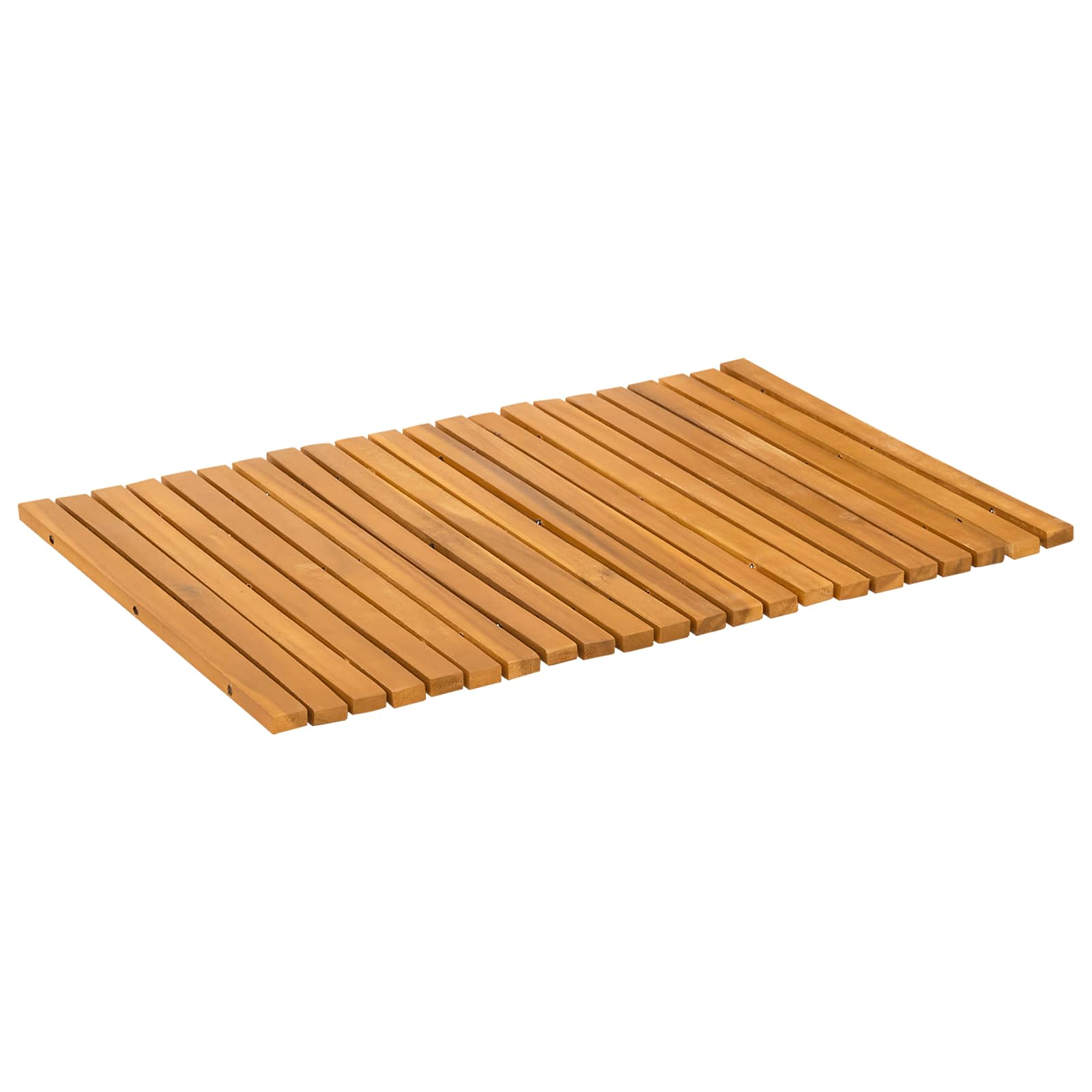 vidaXL Badematte Braun 60 x 40 cm Massives Akazienholz