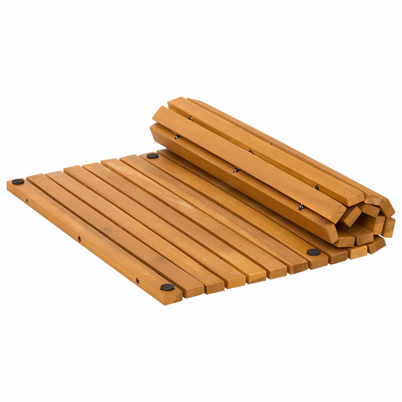 vidaXL Badematte Braun 60 x 40 cm Massives Akazienholz