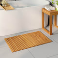 vidaXL Badematte Braun 80 x 50 cm Massivholz Akazie