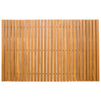 vidaXL Badematte Braun 80 x 50 cm Massivholz Akazie