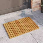 vidaXL Badematte Uni Braun 60 x 40 cm Holz