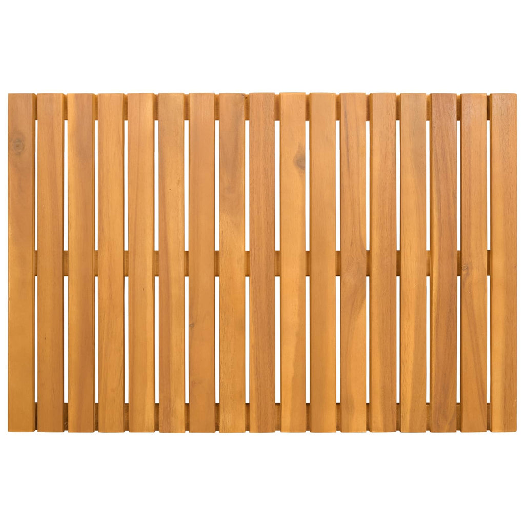 vidaXL Badematte Uni Braun 60 x 40 cm Holz