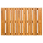 vidaXL Badematte Uni Braun 60 x 40 cm Holz