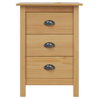 vidaXL Nachttisch HILL Honigbraun 46 x 35 x 65 cm Massivholz Kiefer
