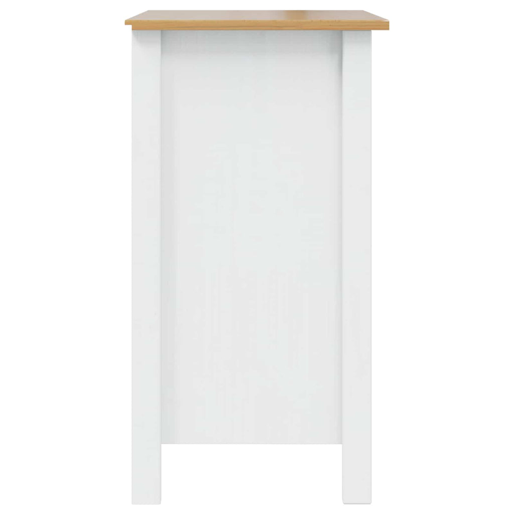 vidaXL Nachttisch HILL Weiß und Honigbraun 46 x 35 x 65 cm