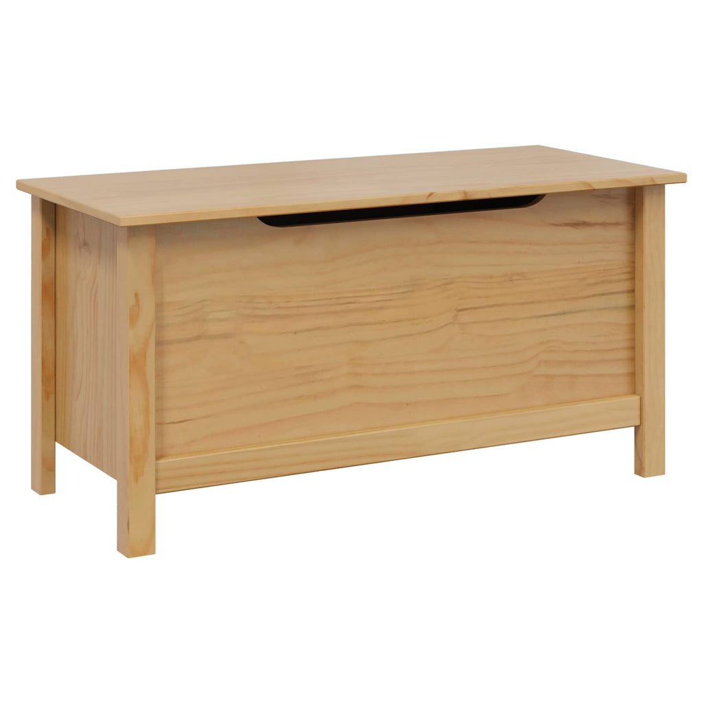 vidaXL Aufbewahrungsbox mit Speicher HILL Honigbraun 90 x 40 x 45 cm