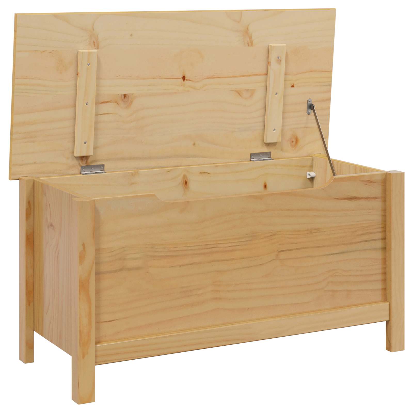 vidaXL Aufbewahrungsbox mit Speicher HILL Honigbraun 90 x 40 x 45 cm