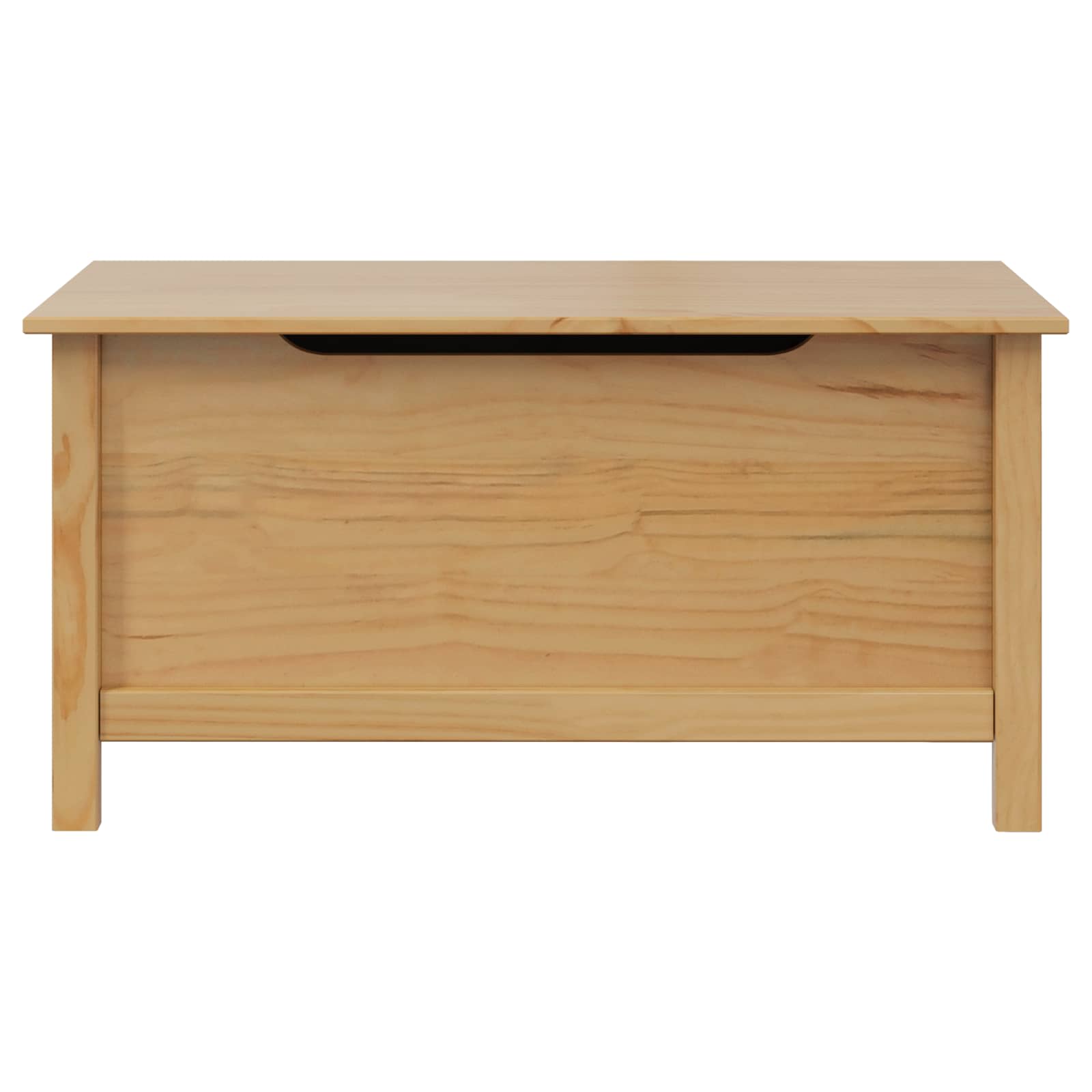 vidaXL Aufbewahrungsbox mit Speicher HILL Honigbraun 90 x 40 x 45 cm