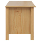vidaXL Aufbewahrungsbox mit Speicher HILL Honigbraun 90 x 40 x 45 cm