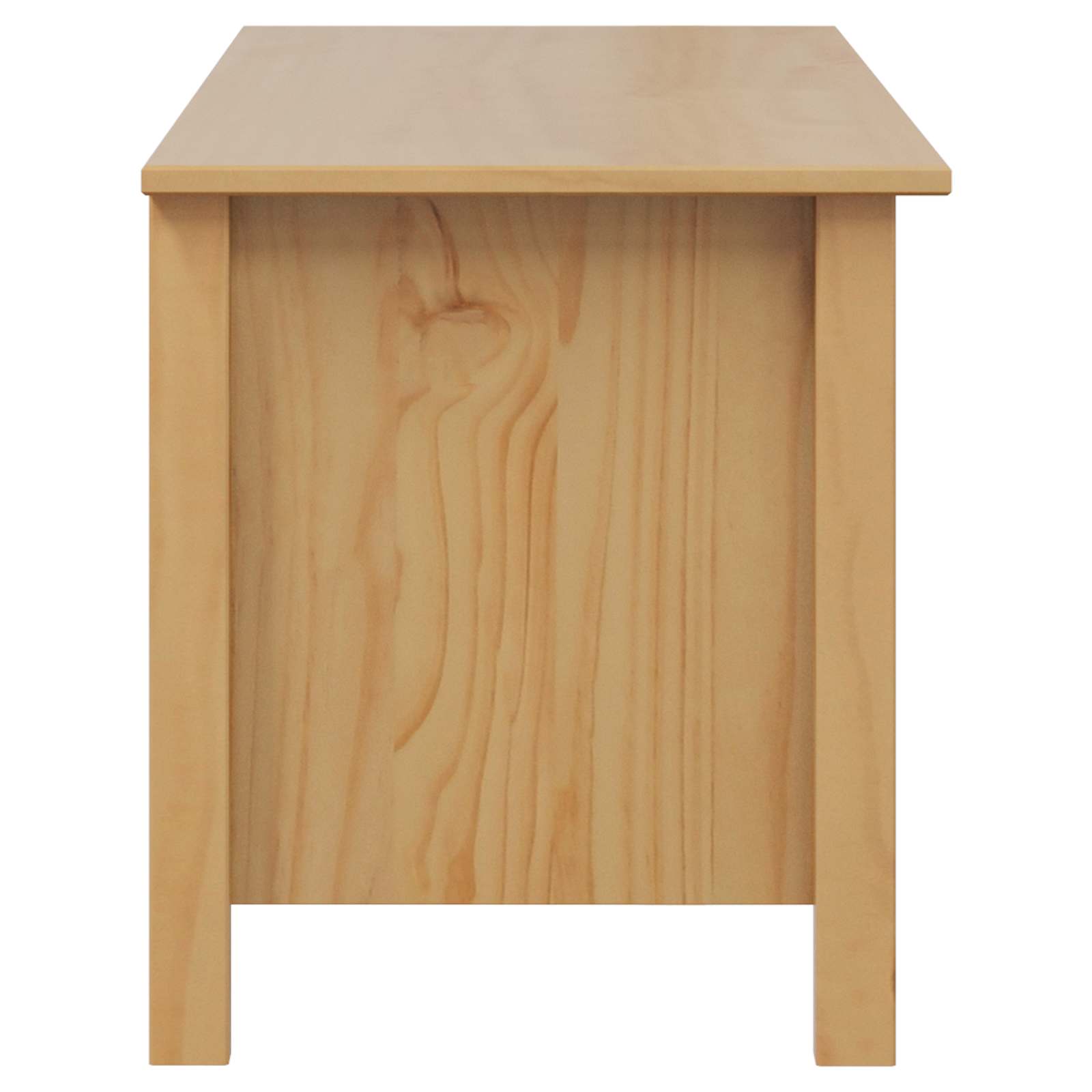 vidaXL Aufbewahrungsbox mit Speicher HILL Honigbraun 90 x 40 x 45 cm