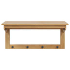 vidaXL Garderobenständer HILL Honigbraun 90 x 35 x 41,5 cm