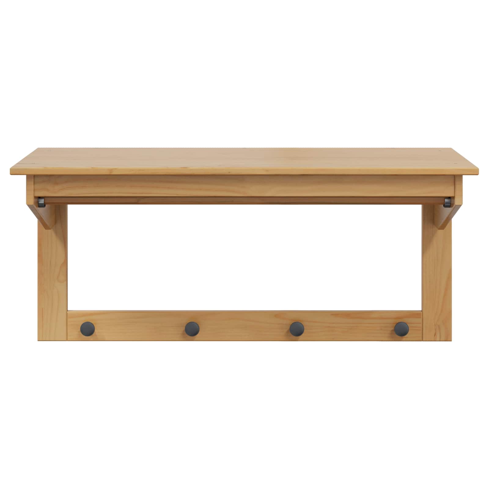 vidaXL Garderobenständer HILL Honigbraun 90 x 35 x 41,5 cm