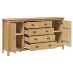 vidaXL Sideboard HILL Honigbraun 154 x 40 x 80 cm Massives Kiefernholz
