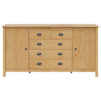 vidaXL Sideboard HILL Honigbraun 154 x 40 x 80 cm Massives Kiefernholz