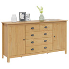 vidaXL Sideboard HILL Honigbraun 154 x 40 x 80 cm Massives Kiefernholz