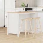 vidaXL Kücheninseln HILL Weiß 112 x 66 x 90 cm Massives Kiefernholz