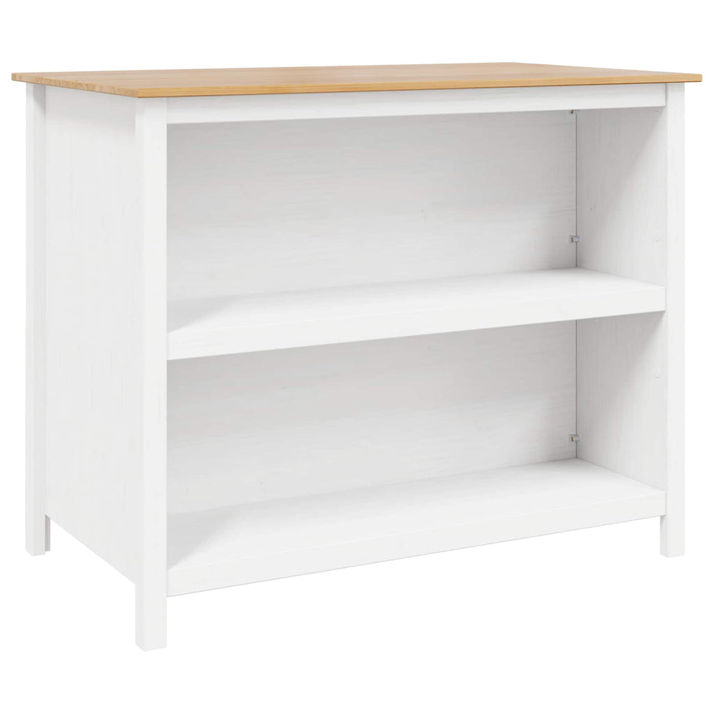 vidaXL Kücheninseln HILL Weiß 112 x 66 x 90 cm Massives Kiefernholz