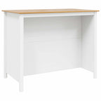 vidaXL Kücheninseln HILL Weiß 112 x 66 x 90 cm Massives Kiefernholz