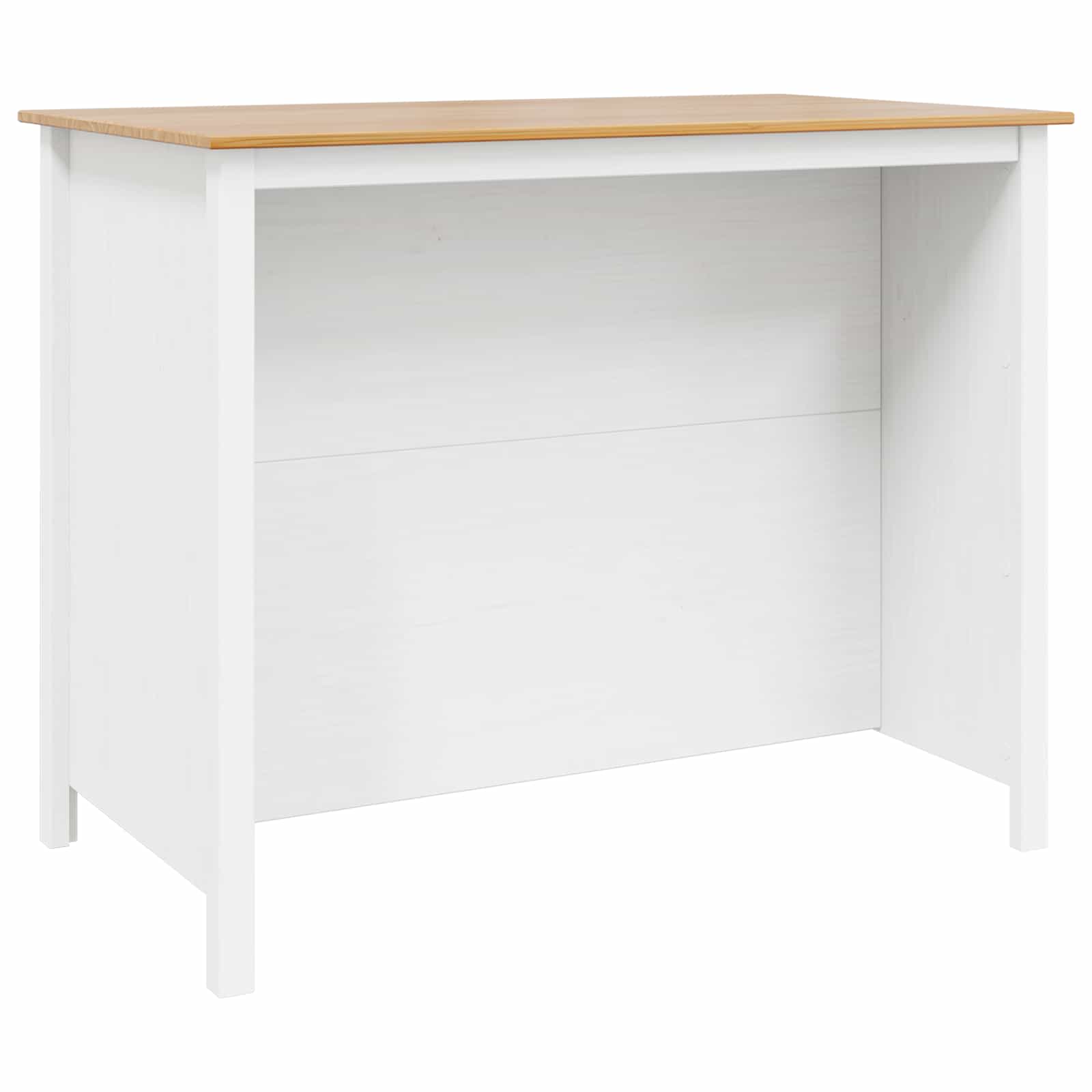 vidaXL Kücheninseln HILL Weiß 112 x 66 x 90 cm Massives Kiefernholz