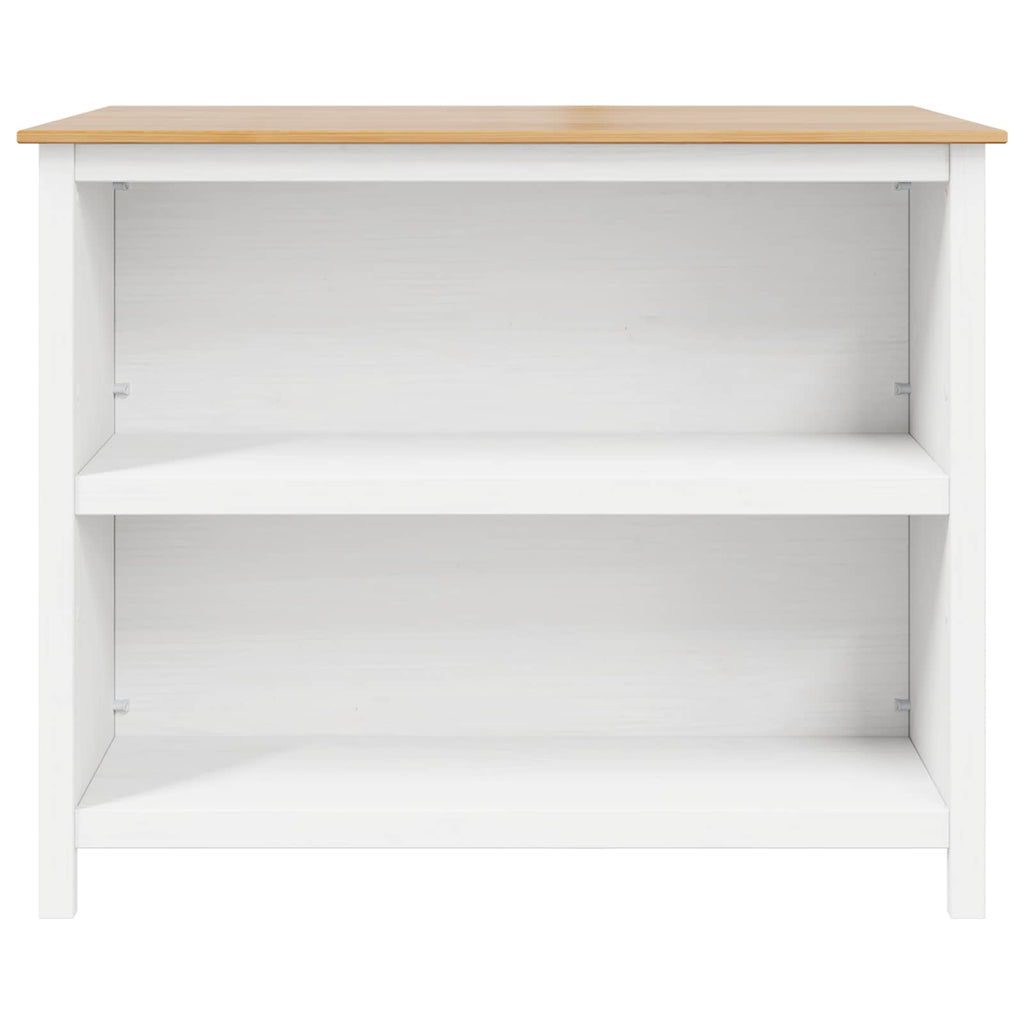 vidaXL Kücheninseln HILL Weiß 112 x 66 x 90 cm Massives Kiefernholz