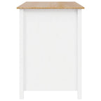 vidaXL Kücheninseln HILL Weiß 112 x 66 x 90 cm Massives Kiefernholz