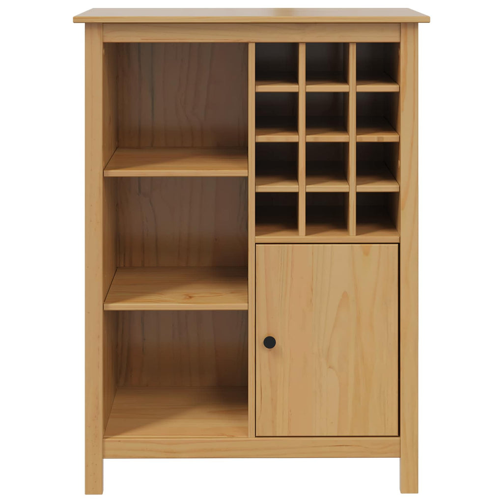 vidaXL Weinschrank HILL Honigbraun 79,5 x 40 x 107,5 cm