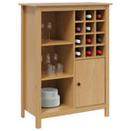 vidaXL Weinschrank HILL Honigbraun 79,5 x 40 x 107,5 cm