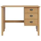 vidaXL Schreibtisch mit Schubladen HILL Honigbraun 100 x 45 x 74 cm