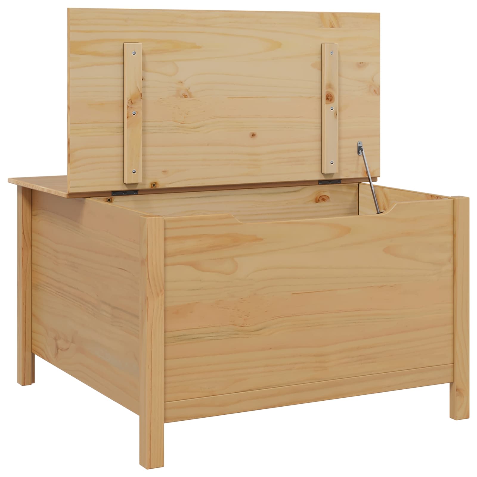 vidaXL Couchtisch mit Schubladen HILL Honigbraun 79,5 x 79,5 x 49 cm