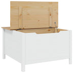 vidaXL Couchtisch HILL Weiß und Honigbraun 79,5 x 79,5 x 49 cm