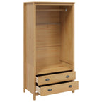 vidaXL Kleiderschrank mit Schubladen HILL Honigbraun 84 x 50 x 170 cm