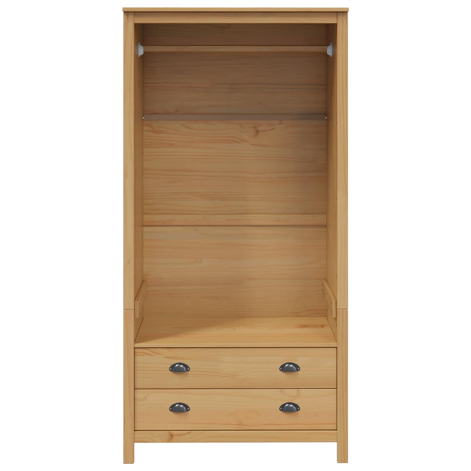 vidaXL Kleiderschrank mit Schubladen HILL Honigbraun 84 x 50 x 170 cm
